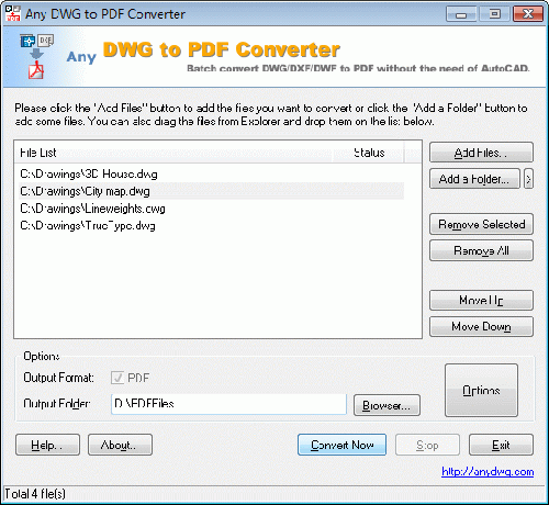 Any DWG to PDF Converter 2013.0.0