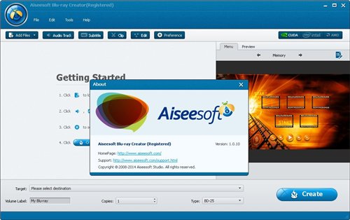 Aiseesoft Blu-ray Creator 1.0.10